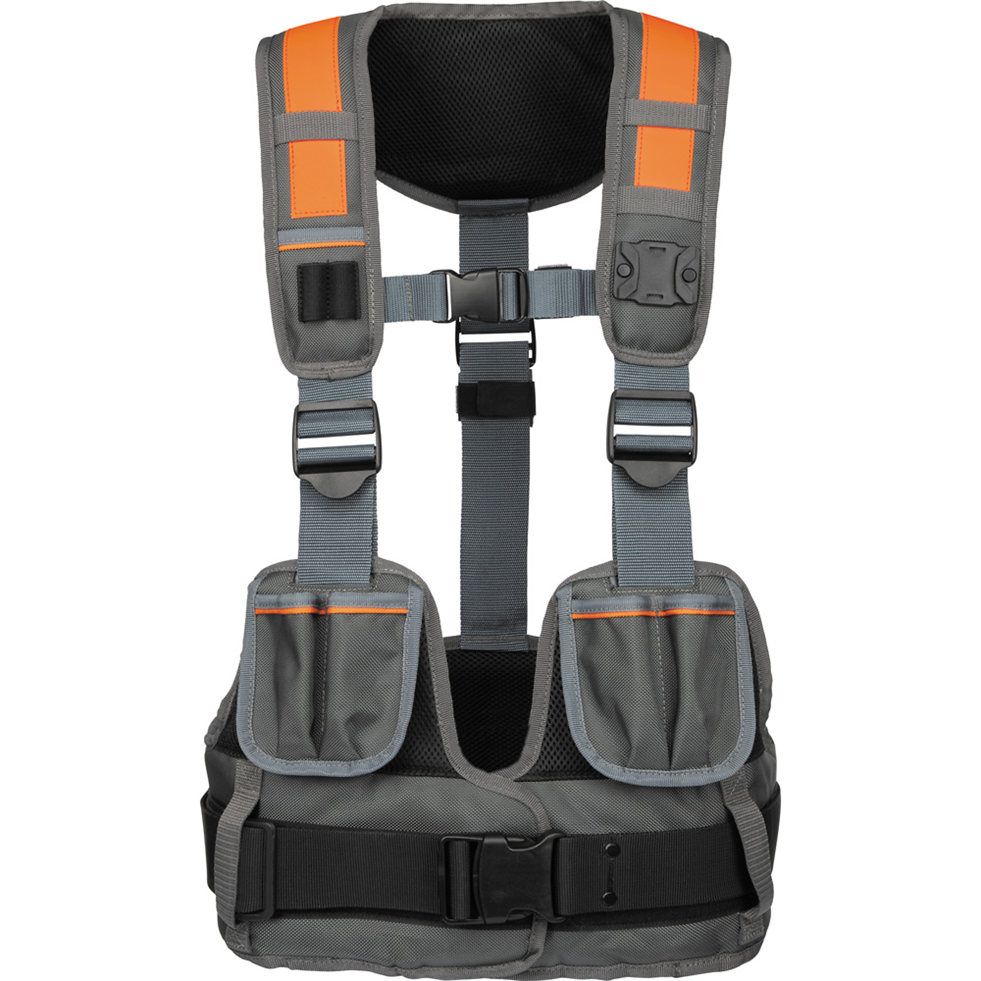 Klein Tools, MODbox Tool Vest, Color Gray, Pockets (qty.) 4 Material Other, Model# 55828MB